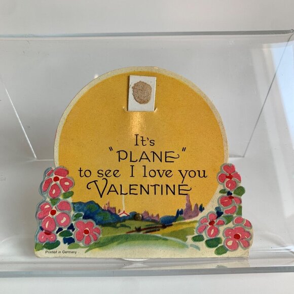 Vintage Valentine's Day Card Germany MISSING PIECE - Picture 1 of 4